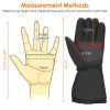 Electric Heated Gloves Battery Powered USB Touchscreen Thermal Gloves Windproof Winter Hands Warmer Unisex for Outdoor Motorcycle Cycling Skiing Skati