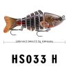 Funpesca 10cm 15.61g Hard Plastic 3d Bionic Eyes Freshwater Saltwater Bass Top Water Jointed Fish Lures