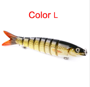 Pike Fishing Lures Artificial Multi Jointed Sections Hard Bait Trolling Pike Carp Fishing Tools (Color: L)