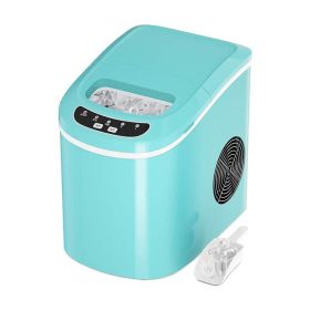 Household Mini Portable Countertop Ice Maker (Color: Green, Type: Ice Maker)