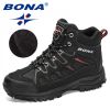 BONA 2022 New Designers Nubuck Mountain Climbing Shoes Men Plush Quality Outdoor Trekking Shoes Man Sneakers Hunting Boots Comfy