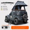 Adventurer Rooftop Tent Hardshell with Luggage Racks&Replaceable Rain Flies, Truck Bed Tent for Camping, Pop Up Overland Roof Top Tents for Truck Jeep