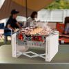 Outdoor Portable Folding Charcoal BBQ Grill Stove