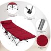 Folding Retractable Travel Camping Cot with Mattress and Carry Bag