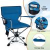 360¬∞ Swivel Portable Foldable Hunting Chair with Storage Pockets